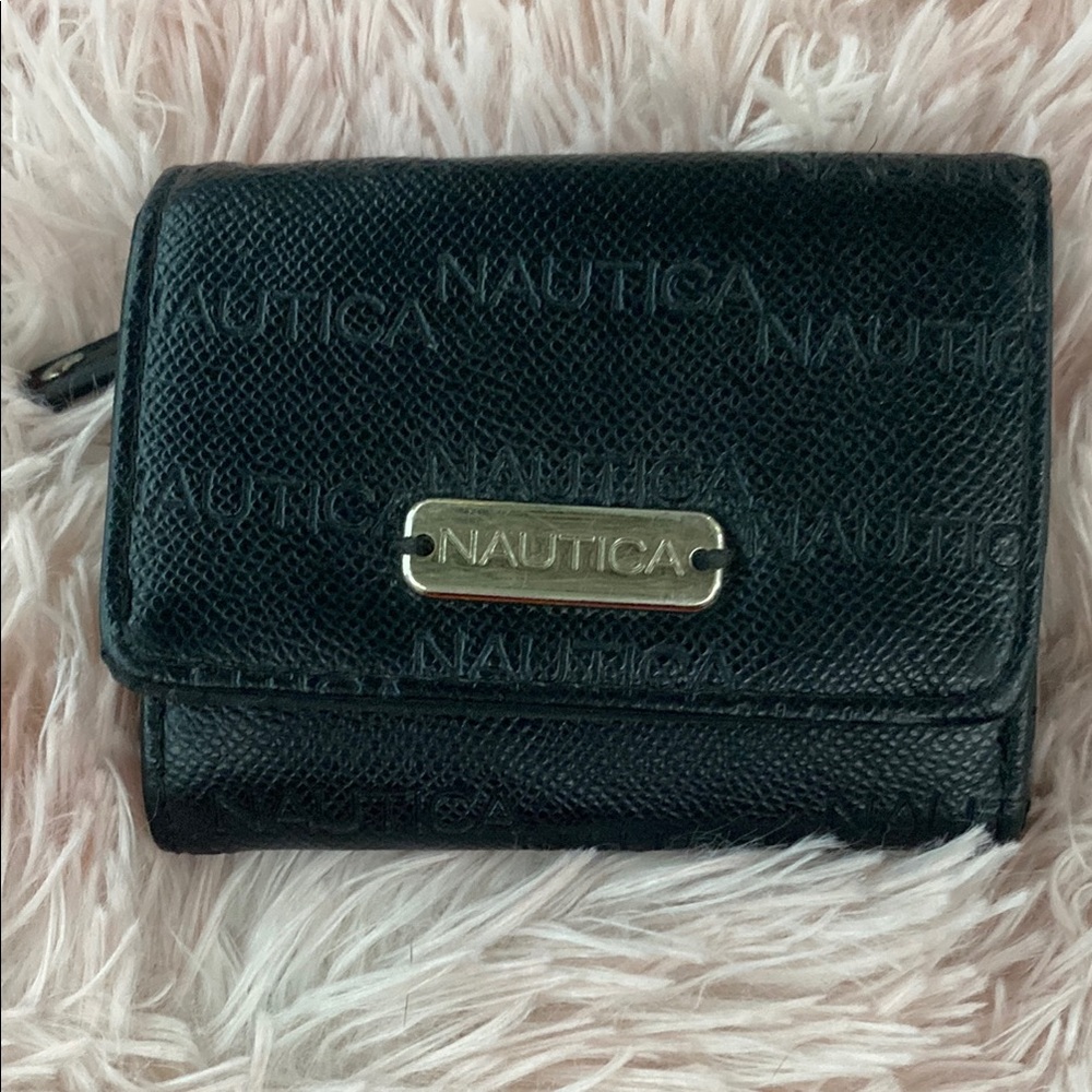 Nautica Black Leather Wallets with Classic Design